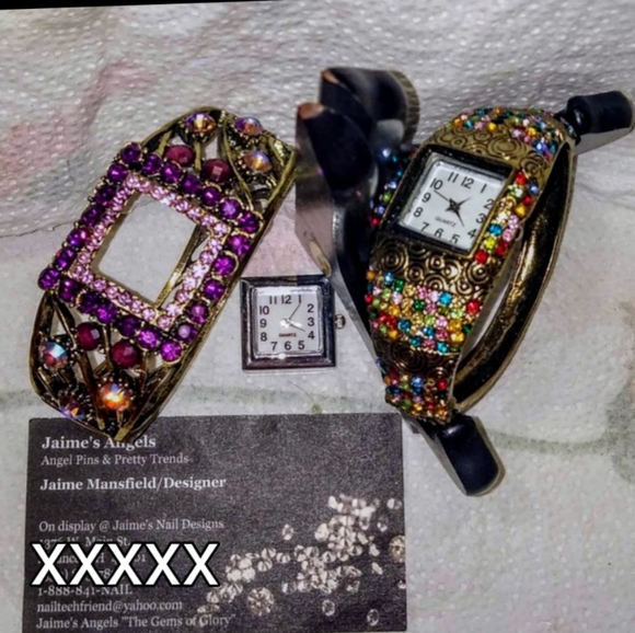 Jeweled Watch Bracelets Lot for Repair - Picture 9 of 16